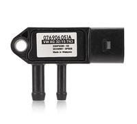 DPF Pressure Sensor, DPF Diesel Differential Pressure Sensor 3 Pin Connector 076906051A Replacement for A4 A6 S4 S6 particulate filter particulate filter