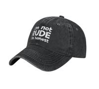 DPgUfPV Adult Vintage Trucker Dad Hat,I'm Not Rude I'm Honest,Baseball Cap Funny Cowboy Hat