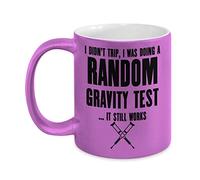 DPgUfPV Broken Ankle Gifts Gag Metallic Coffee Mug Broken Leg - I was Doing A Random Gravity Test