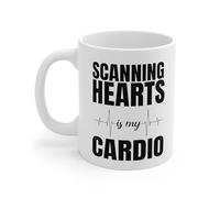 DPgUfPV Cardiac Sonographer Coffee Mug Echocardiography Echo Technician Medical Sonographer RDCS Ultrasound Technologist (15 oz)