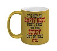 DPgUfPV Empty Nester Metallic Coffee Mug Empty Nest Gift Syndrome - Funny Retirement Gifts for Women Men - Leaving for College Millenial Gifts - Stuff Out of