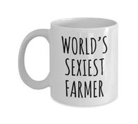 DPgUfPV Farmer Mug, World’s Sexiest Farmer Coffee Mug, Farmer Gifts, Farmer Cup, Gift for Farmer