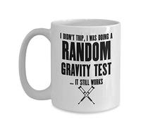 DPgUfPV Funny Broken Ankle Gifts Gag Coffee Mug Broken Leg - I was Doing A Random Gravity Test