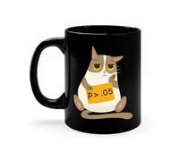 DPgUfPV Funny Data Analyst Mug Data Science Data Nerd Statistics Joke Sad Cat Data Scientist Gift Engineer Funny Geek Behavior Analyst (15 oz)