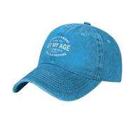 DPgUfPV I Don't Know How to Act My Age Denim Baseball Hat Washable Adjustable Denim Baseball Hat for Men Women Black