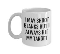 DPgUfPV Vasectomy Mug, I May Shoot Blanks But I Always Hit My Target Vasectomy Coffee Mug, Vasectomy Gift