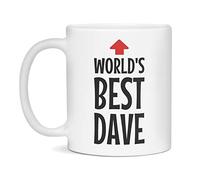 DPgUfPV World's Best Dave Mug, Best Dave Ever, 11-Ounce White