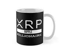 DPgUfPV Xrp Ripple Millionaire Cryptonaire Cryptocurrency Crypto Coffee & Ceramic Tea Cups 11 oz Mug