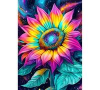 DPHERO Sunflowers Diamond Painting Kits for Beginners Adults,5D DIY Flowers Diamond Art Kits,Round Full Drill Fantasy Diamond Painting Art,DIY Painting by Numbers Diamond Art Painting 12x16 inch