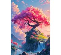 DPHERO Tree of Life Diamond Painting Kits for Beginners Adults,5D DIY Waterfall Diamond Art Kits,Round Full Drill Sunset Gem Art Crafts Kits,DIY Painting by Numbers for Home Wall Decor 12x16 inch