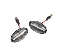 DPIPUBZSZ 2pcs Dynamic Side Marker Light Panel Turn Signal Lamp Repeater Indicator For MINI For Cooper R50 R52 R53 2002-2008(Dynamic Smoked Blac)