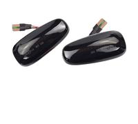 DPIPUBZSZ 2PCS Signal Lamp Side Marker Light Indicator 12V Panel Repeater For Opel For Zafira A 99-05 Astra G 98-09(Dynamic Smoked Black)