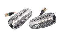 DPIPUBZSZ 2PCS Signal Lamp Side Marker Light Indicator 12V Panel Repeater For Opel For Zafira A 99-05 Astra G 98-09(Dynamic Crystal Type)