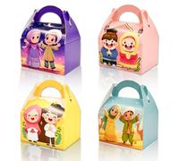 DPKOW 24pcs Small Eid Mubarak Gifts Boxes with Handle, Ramadan Eid Favour Boxes Sweet Treats Ramadan EID Decorations Muslim Gift Wrapping Supplies Islamic Party Goodie Box