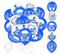 DPKOW 25pcs I Love Scotland Balloons Set for Burns Night Decorations, Blue White Latex Balloons Cheer for Scotland Party Decorations Supplies, Scottish National Flag Unicorn Lion ONOPORDUM ACANTHIUM