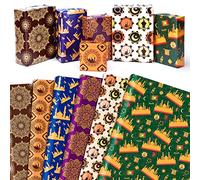 DPKOW Eid Mubarak Gift Wrapping Paper Mosque Moon, 6pcs DIY Ramadan Wrapping Paper Sheets Islamic Muslim Art Craft Paper, Recyclable Wrapping Paper for Ramadan Eid-al-Adha Birthday Christmas, 70*50cm