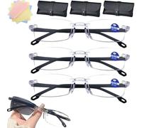 DPKSML Blue Glasses Self Adjusting for Women Men, 2026 Upgrade Blue Auto Focus Glasses Self Adjusting For Near And Far (3pcs)