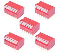 DPL06X APEM 6-Way Long Piano DIP Switch 2.54mm SPST (Pack of 5)