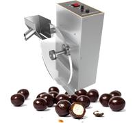 DPLWJPP Chocolate Coating Warmer Melting Mixer Melting Mixer Machine with Turntable Electric Chocolate Wheel Mixer Tempering for Coating 0-95°C Heater for Bakery Pastry A