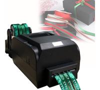 DPLWJPP Digital Satin Ribbon Printing Machine,Thermal Transfer Printer For 12-20mm Satin Ribbon,150mm/S,Resolution: 200 Dpi,Supports 50+ Languages