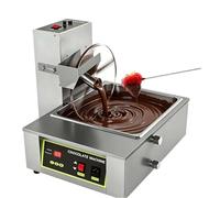 DPLWJPP Electric Chocolate Wheel Mixer Tempering Machine Chocolate Coating Warmer Melting Mixer Heated Chocolate Depositing Machine Confectionery Shops Pouring Machine B