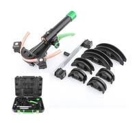 DPLWJPP Hydraulic Tubing Bender Kit Ac Refrigerator Pipe Bender Kit Manual 90° Copper Pipe Bender Set with 7 Dies 1/4"-7/8" Copper Tube Bender Ductile Cast Iron Bender