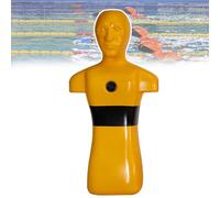 DPLWJPP Water Rescue Training Dummy Pool Life-Saving Training Model Water Rescue Mannequin Simulator Portable with 3 Water Injection Holes for School and Community Drills Yellow