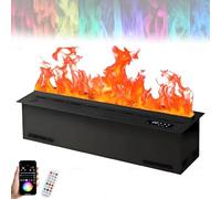 DPLXQPP 3D Water Vapor Electric Fireplace with Humidifier,128 Color Changing LED Flame,App/Remote Control,304 Stainless Steel Tank for Living Room Bedroom Decor 180cm/70.87in