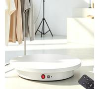 DPLXQPP Electric Rotating Display Stand Motorized Turntable White-52cm
