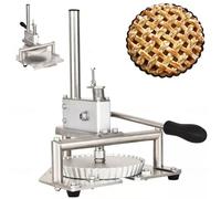 DPLXQPP Manual Dough Press for Pie Crust,304 Stainless Steel Pizza Press with Gear Drive & Limiting Device,Produce Even Thickness Crust in Seconds,Detachable & Washable,Pizza Dough Press M200