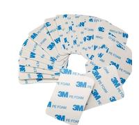 Dpm tapes - 3M 1600T Double Sided Adhesive for Interior and Exterior, Waterproof, Mounting for Objects, in PE Foam, Fixing Objects, Paintings, Permanent Applications - 25 mm x 50 mm (40 pieces)
