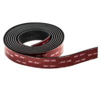 Dpm tapes 3M Dual Lock SJ3870, 1 Adhesive Strip for Fixing Car, Dashcam, Go Pro, Toll Payment Support, Pressure Closure, Highly Adhesive Product, Black (25.4 mm x 2 m)
