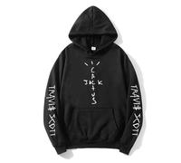 DPMTBD Hoodie for Men Uk Travis Hoodies Hip Hop Scott Sweatshirts Women's Hoodie Pullover Fan Clothing-Black||l