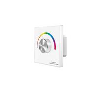 DPNABQOOQ 12-24VDC Wall-Mounted Rotating Panel LED dimming Controller 2.4G Wireless Remote Control for 5050 2835 Monochrome/CCT/RGB(T3-K White)