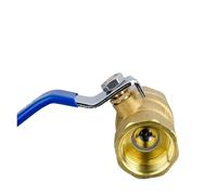 DPNABQOOQ 2-1/2" Brass Threaded Ball Valve with Lever Handle Copper Plumbing Faucet