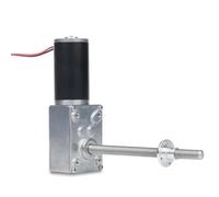 DPNABQOOQ 5840 31ZY DC 12V 24V Worm Gear Motor 12-470RPM Long Shaft Electric High Torque Power Reduction Turbo Gear Motor Reducer M8(24V With Bracket,260 RPM)