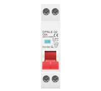 DPNLE-32 Residual Current Circuit Breaker, 230V AC 50/60Hz, 6KA Breaking Capacity, 1P+N, 18mm Width, White (10A)