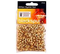 DPNY 200pc Brass Eyelet Rings Set 4mm/8mm for Eyelet Pliers Craft Leather