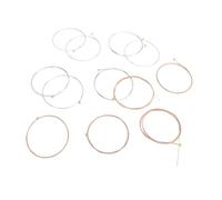 Dpofirs 12 Pcs Acoustic Guitar Strings Phosphor Bronze PU Coated Bright Tone Strings for Folk Guitar Players 12 X Acoustic (R12)