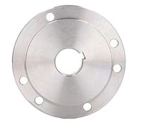 Dpofirs 125mm High Manganese Steel Chuck Flange for K11-125 K12-125 K72-125, Durable Lathe Connection Flange, Easy Removal for Workpiece Installation (16mm)