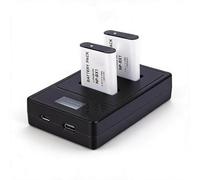 Dpofirs 1350mAh Camera Battery Replacement for BX1 with LED Dual USB Charger, Compatible with ZV-1 ZV-1F RX100 VI RX100 VII Cameras, 2 Pack