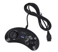 Dpofirs 16 Bit Game Controller 9 Pin with TurboBoost Function, Ergonomic Design Game Controller, Classic Appearance, Plug and Play Small Ergonomic Gamepad for