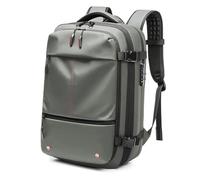 Dpofirs 19 Inch Vacuum Backpack, Vacuum Bags for Travel, Large Capacity Stylish Casual Men Expandable Travel Backpack with Vacuum Pump for Travel Business (Green)