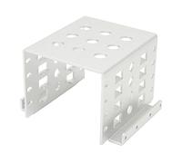 Dpofirs 2.5in HDD Mounting Rack, HDD Mounting Bracket Kit, Internal Drive Bay Converter Mounting Bracket for HDD SSD, Aluminium Alloy Drive Bay Supports SATA IDE (Silver)