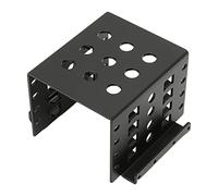 Dpofirs 2.5in HDD Mounting Rack, HDD Mounting Bracket Kit, Internal Drive Bay Converter Mounting Bracket for HDD SSD, Aluminium Alloy Drive Bay Supports SATA IDE (Black) (Not Inclube Hard Disk)