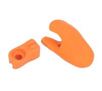 Dpofirs 2 Pcs Silicone Violin Bow Grip Corrector, Efficient Teaching Aid for Beginners and Enthusiasts, Train Proper Bow Hold Posture, Universal Fit for Kids to Adults (Orange)