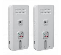 Dpofirs 2 Way Wireless Intercom System, Auto Voice Intercom for Home, Office, Emergency Use, 500m Range, Auto Answer, One Key Broadcast, and 5 Volume Levels (White)