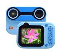 Dpofirs 2K 26MP Underwater Camera | Lens & Built-in 32GB, 10X Zoom & IPS Screen, 400mAh Type-C for Snorkeling Pool Kids (Blue)