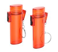 Dpofirs 2Pack Mini Watertight Storage Box for Outdoor Gear | Compact Key Pouch, Rainy Day Protection, Travel Essentials Organizer, Lanyard Included