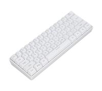Dpofirs 3 -Mode Keyboard, RGB Keyboard 61 Tangeners 2.4g Wireless Wire -bound a for Tablet (White)